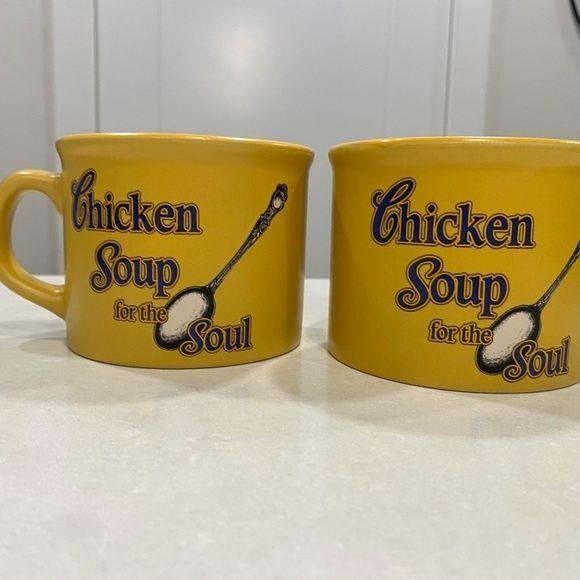 Chicken soup for the soul Collector (2) mugs/bowls in yellow 2005 collection - Picture 10 of 12